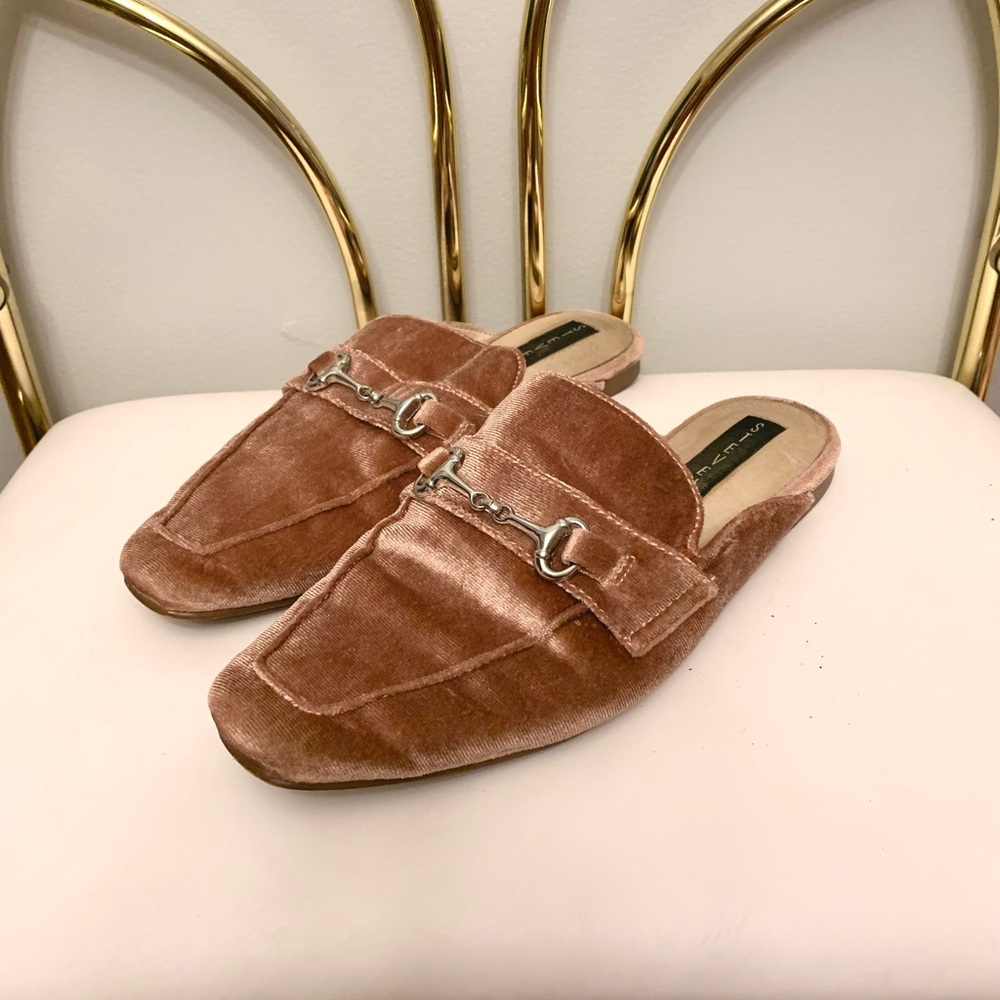 Steve Madden crushed velvet loafers
